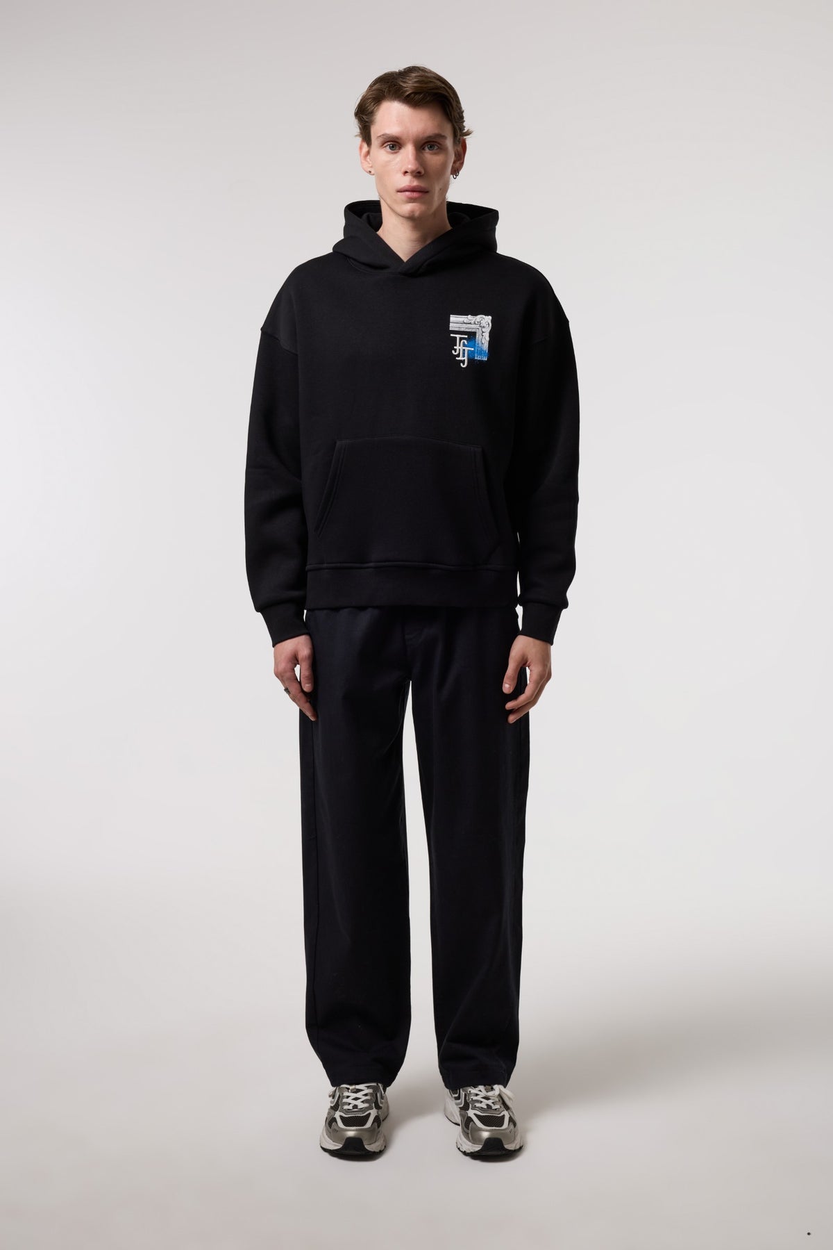 Sanat Baskılı Kapüşonlu Sweatshırt