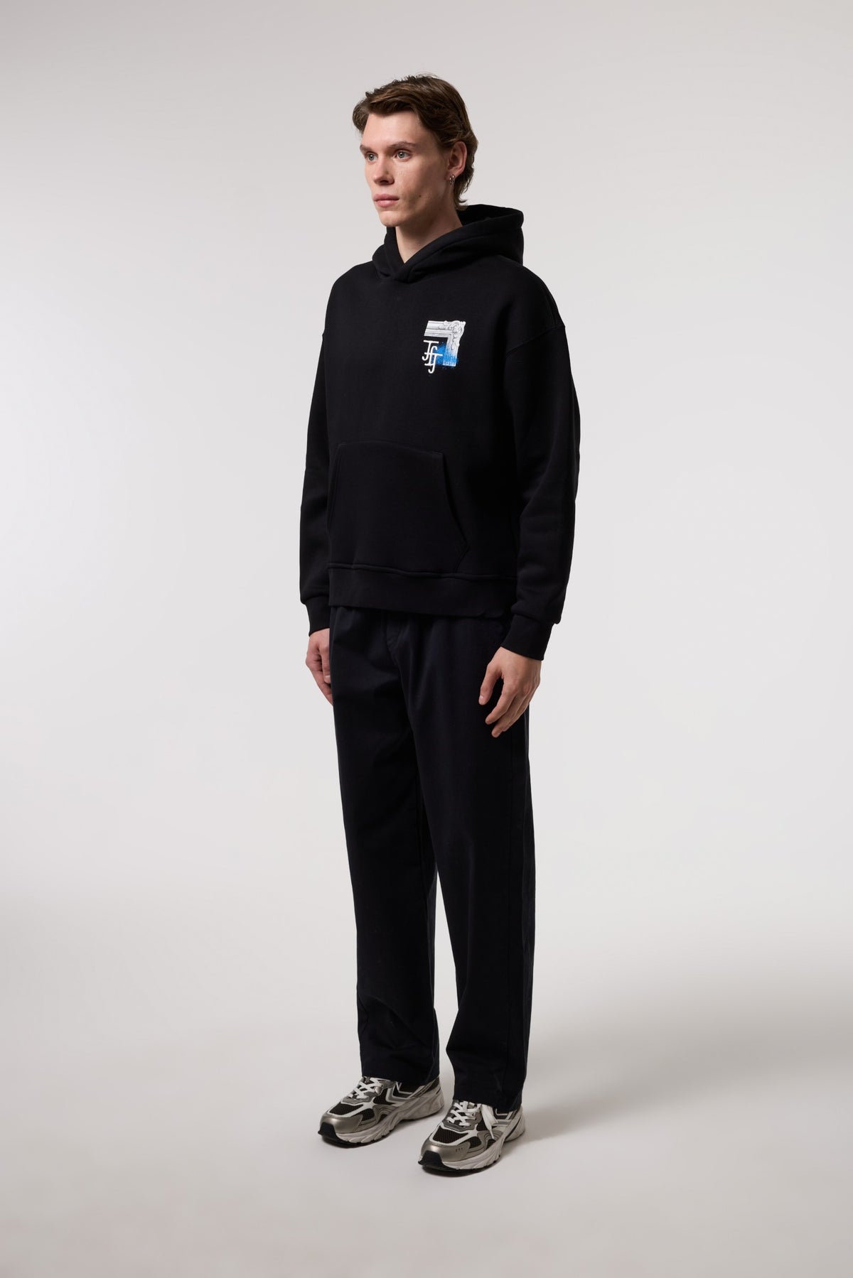 Sanat Baskılı Kapüşonlu Sweatshırt
