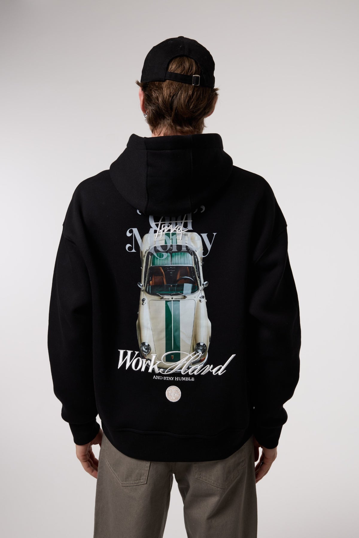 Oversize Old Money Baskılı Sweatshırt