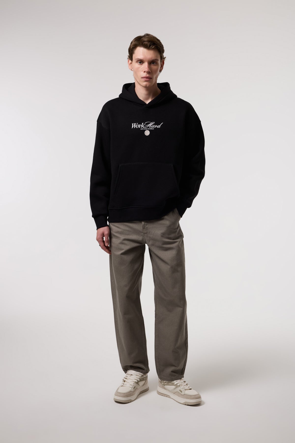 Oversize Old Money Baskılı Sweatshırt