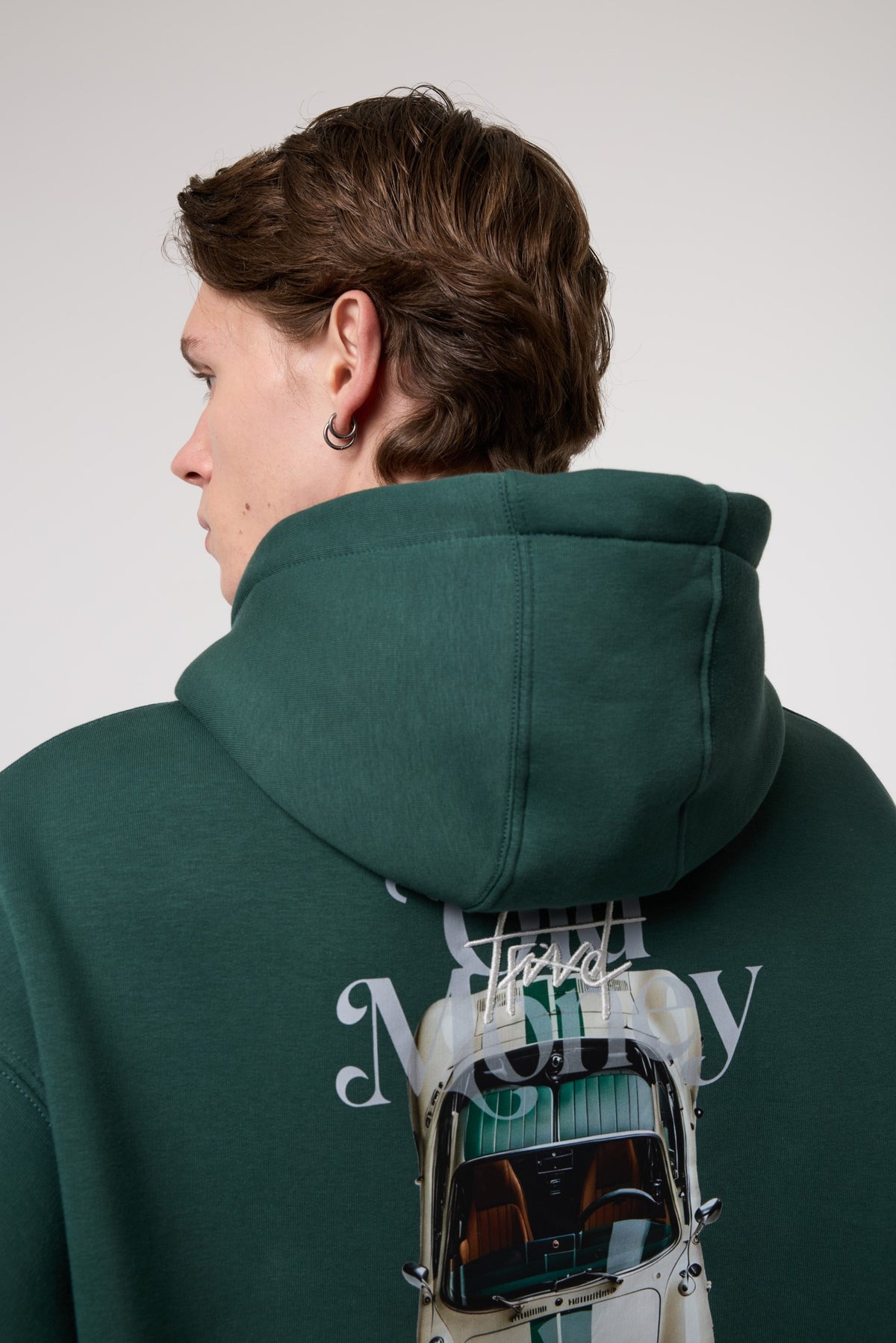 Oversize Old Money Baskılı Sweatshırt