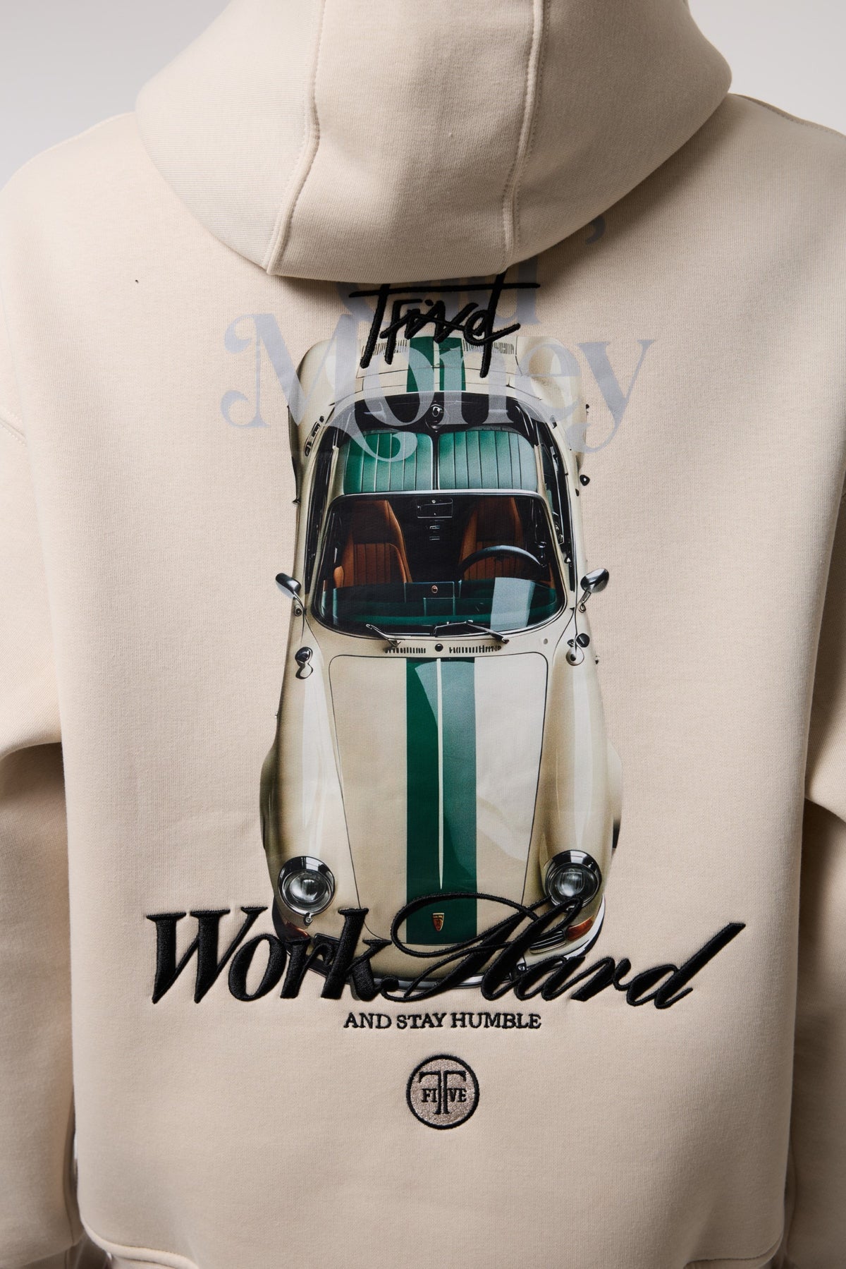 Oversize Old Money Baskılı Sweatshırt