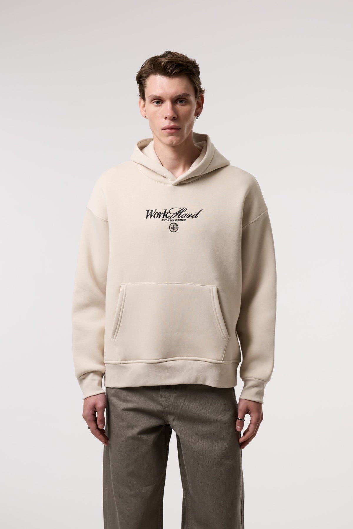 Oversize Old Money Baskılı Sweatshırt