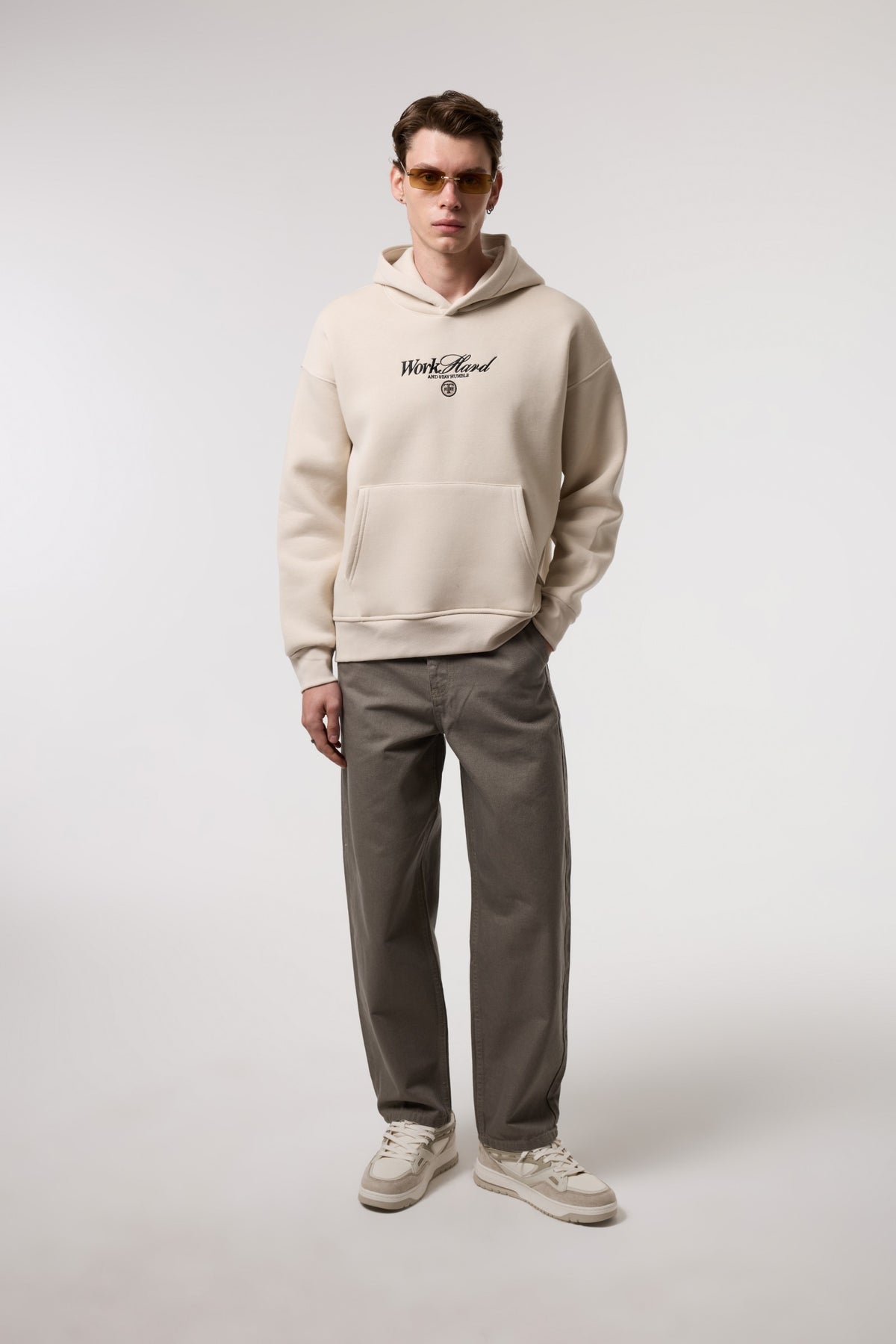 Oversize Old Money Baskılı Sweatshırt