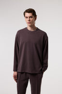 Dökümlü Relax Fıt Modal Sweatshırt