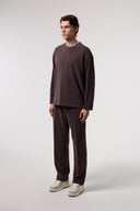 Dökümlü Relax Fıt Modal Sweatshırt
