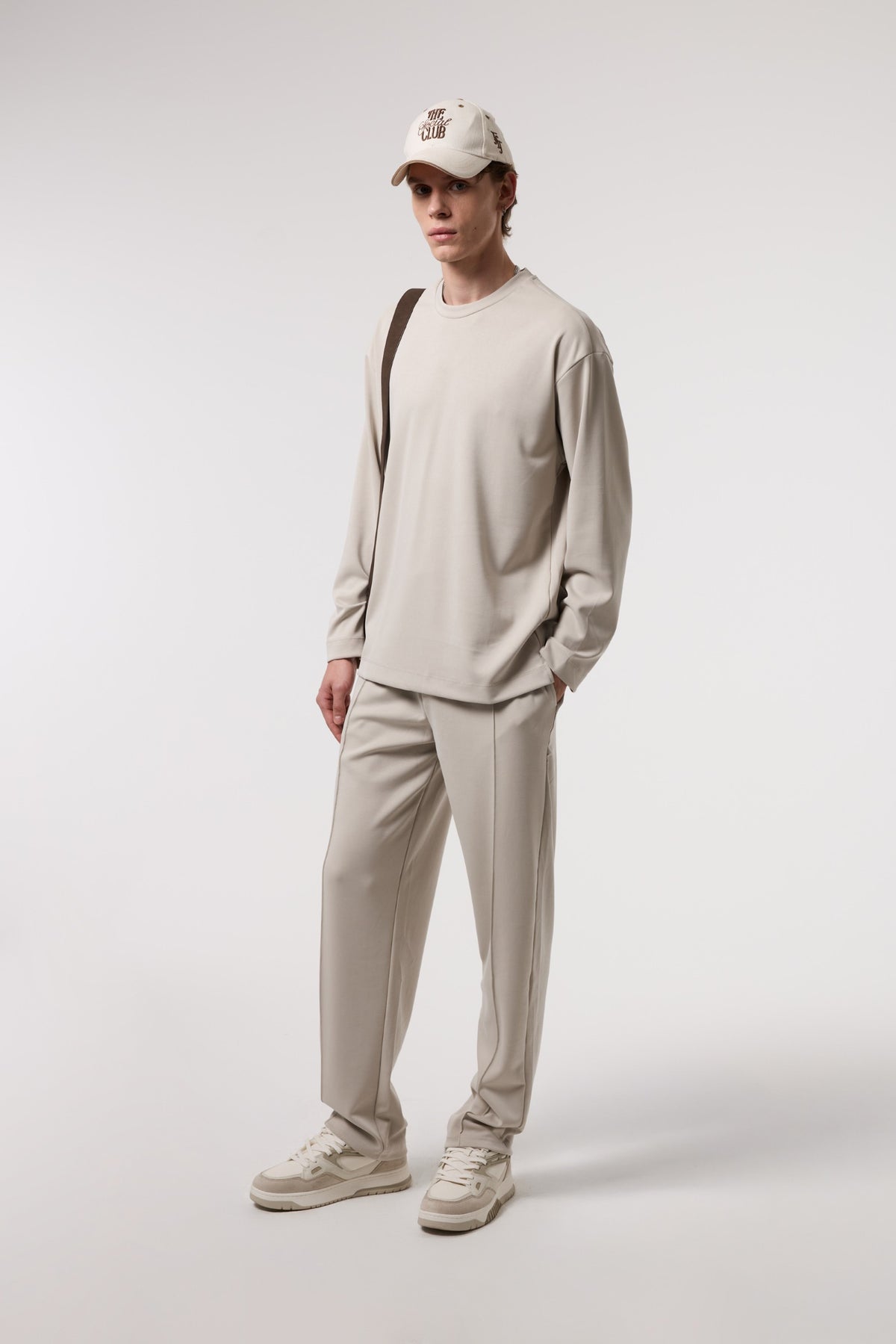 Dökümlü Relax Fıt Modal Sweatshırt