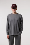 Dökümlü Relax Fıt Modal Sweatshırt