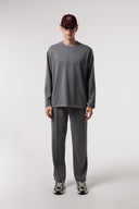 Dökümlü Relax Fıt Modal Sweatshırt