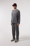 Dökümlü Relax Fıt Modal Sweatshırt