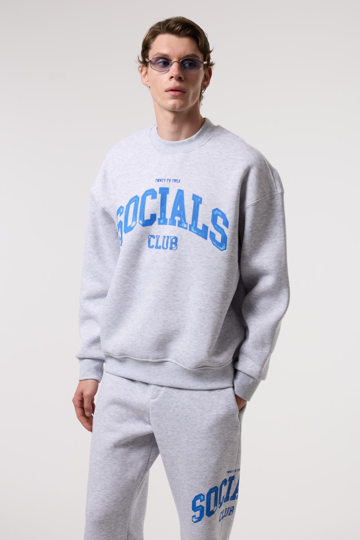 Baskılı Relax Fıt Pamuklu Sweatshırt