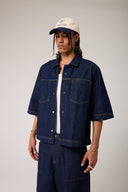 Dikiş Detay Denim Takım