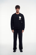 2Ft Nakışlı Triko Kazak