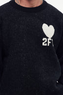 2Ft Nakışlı Triko Kazak