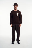 2Ft Nakışlı Triko Kazak