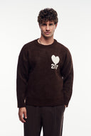 2Ft Nakışlı Triko Kazak