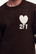 2Ft Nakışlı Triko Kazak