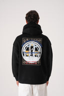 At Baskılı Kapüşonlu Sweatshirt