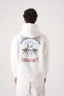 At Baskılı Kapüşonlu Sweatshirt