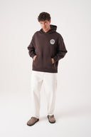 At Baskılı Kapüşonlu Sweatshirt