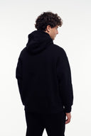 Basic Kanguru Cep Kapüşonlu Sweatshirt