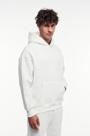 Basic Kanguru Cep Kapüşonlu Sweatshirt