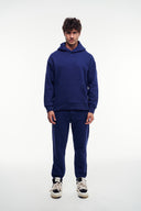 Basic Kanguru Cep Kapüşonlu Sweatshirt