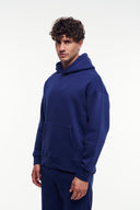 Basic Kanguru Cep Kapüşonlu Sweatshirt