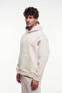 Basic Kanguru Cep Kapüşonlu Sweatshirt