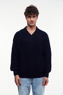 Basic V Yaka Triko Kazak