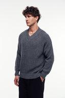 Basic V Yaka Triko Kazak