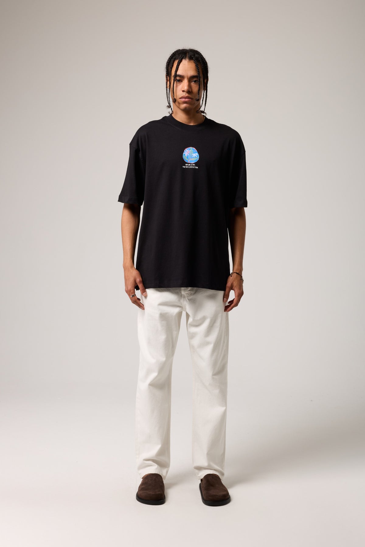 Baskılı Bisiklet Yaka T-shırt