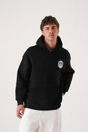 Baskılı Kapüşonlu Sweatshirt