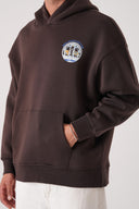 Baskılı Kapüşonlu Sweatshirt