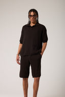 Beli Lastikli Dokulu Triko Şort