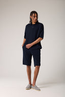 Beli Lastikli Dokulu Triko Şort