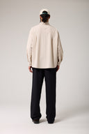 Cep Nakışlı Poplin Gömlek