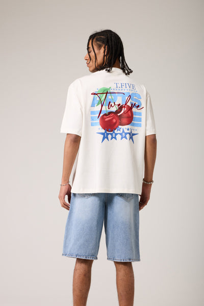 Cherry Baskılı T-shırt