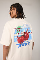 Cherry Baskılı T- shirt