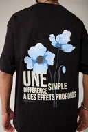 Çiçek Baskılı Basic T- shirt