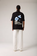 Çiçek Baskılı Basic T- shirt