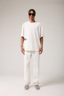 Çiçek Baskılı Basic T- shirt