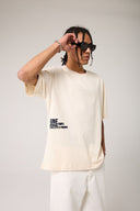 Çiçek Baskılı Basic T- shirt