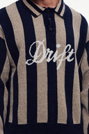 Çizgili Polo Yaka Kazak