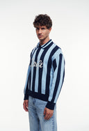 Çizgili Polo Yaka Kazak