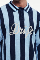 Çizgili Polo Yaka Kazak