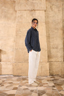 Çizgili Uzun Kollu Gömlek