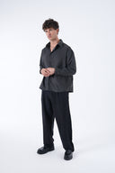 Çizgili Yıkama Efektli Gömlek