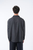 Çizgili Yıkama Efektli Gömlek