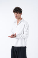 Çizgili Yıkama Efektli Gömlek